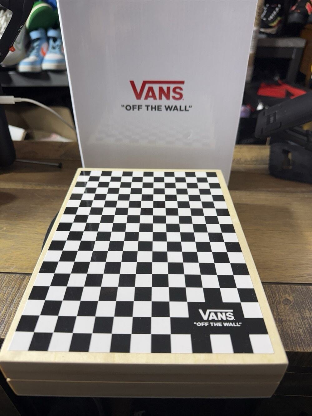 Limited Vans Off the Wall Backgammon Game Black & White Checkered Complete